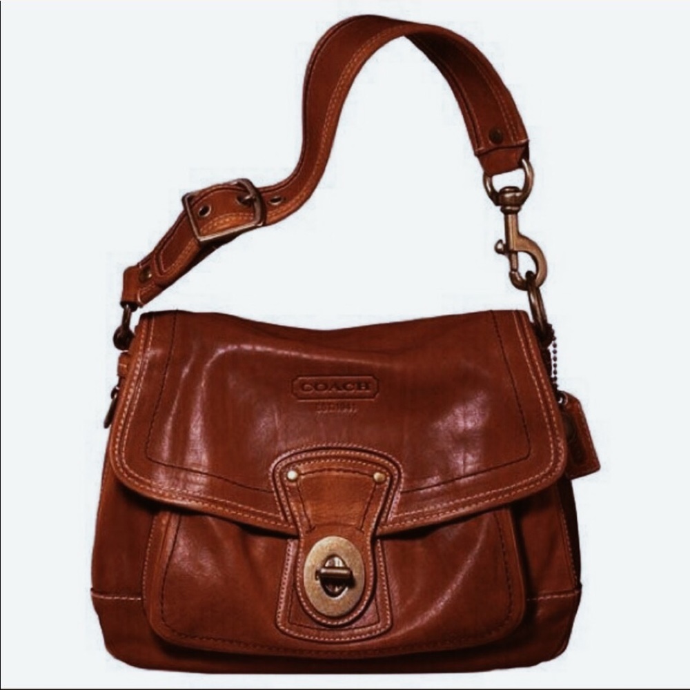 Coach Saddle Brown Leather Legacy Ali Hobo Bag